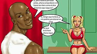 Two Hot Blondes Wager on Massive Black Cock Action