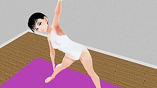 Anime Girl Stretch Yoga