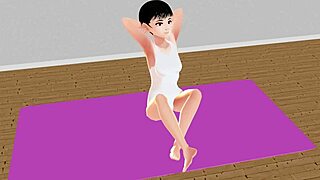 Anime Girl Stretch Yoga