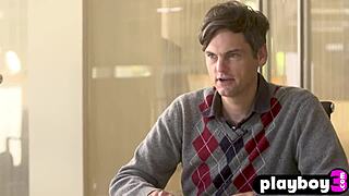 Perfect brunette alexandra tyler exposes tits outdoor