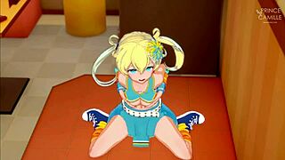 Emo Moegi in Dressing Room Scene