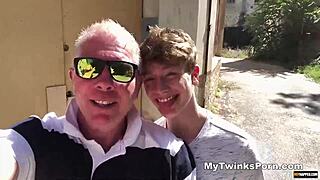 Obedient twinks tormented and fucked in rough raw foursome