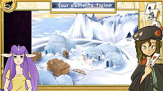 Avatar Last Airbender Lesbians Orgy in Training Game