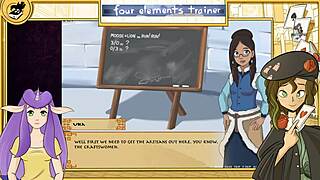 Avatar Last Airbender Lesbians Orgy in Training Game