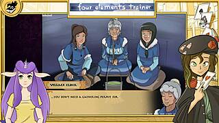 Avatar Last Airbender Lesbians Orgy in Training Game