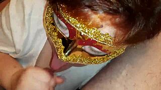 Hot curvy russian bbw gives sensual closeup blowjob watching your eyes and eating cum