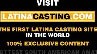 I’m hooked on this black Latina babe taking big dick anal at casting!