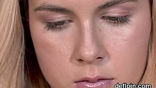 Sultry Kitten Spreads Shaved Pussy Wide for Hardcore Defloration