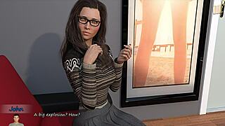 big city pleasures 47: earning money by posing for sexy brunette photographer cassie