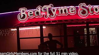 Cute nerdy teen dares to flash and masturbate in risky Tampa spots