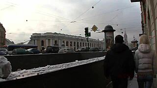 Dirty Blonde Anny Picked Up for Hard Anal in Prague