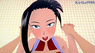 Momo Yaoyorozu and Kyoka Jiro in intense POV creampie action 😈
