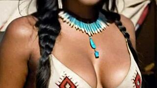 Native American Woman Screams First Outdoor Creampie