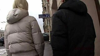 Dirty Blonde Anny Picked Up for Hard Anal in Prague