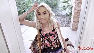 i'm fucking this horny blonde who asks for it, her taboo fantasy with daddy coming true in hardcore cum play