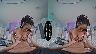 Stacked Cali Sweets Titty Fucks David Lee’s Big Cock in VR