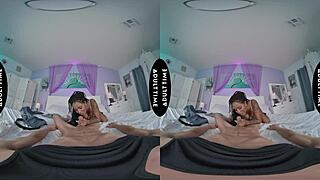 Stacked Cali Sweets Titty Fucks David Lee’s Big Cock in VR