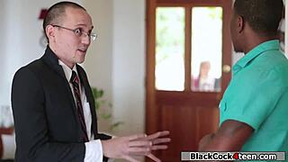 Hungarian Babe Bent Over and Pounded by Black Stud