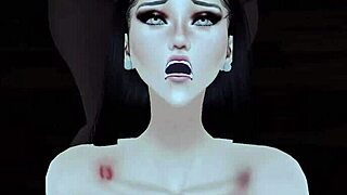 This goth slut has never experienced a monster BBC before.