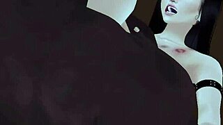 This goth slut has never experienced a monster BBC before.