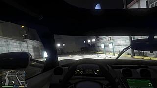 yo, just picked up a hot hooker in gta 5 for some wild car action