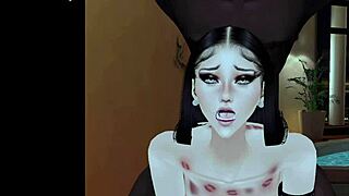 This goth slut has never experienced a monster BBC before.