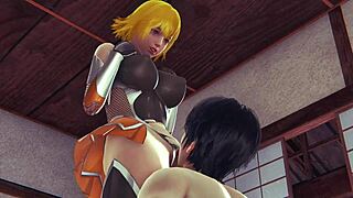 i’m obsessed with sakura igawa from action taimanin, getting licked until climax and screwed missionary in hot 3d sfm