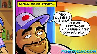 Man, that virgin hitchhiker had to give up his ass to the trucker with a monster cock!