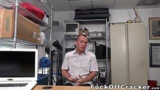 this cracker guy barebacks his new bbc boss in the office backroom