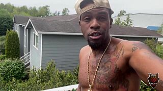 big cocked rome major cums on tattooed bitch virah payam's tongue