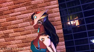 Symmetra battles loneliness with wild sex in Overwatch, so hot! 🔥