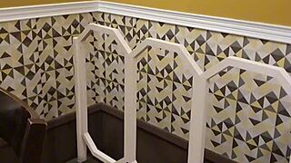 Wife's Brunette Manicurist Bent Over for Fucking