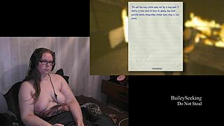 Naked Outlast playthrough part 3 with fat bbw tattoo fetish in game