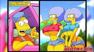 the best animated butt moments in simptoons simpsons parody