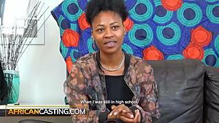 Ebony Amateur Casting Turns To Outdoor Pussy Blasting