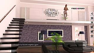 Alex watches Jenna change dress while landlady fingers her