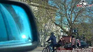 This German milf hitchhiker got picked up for a wild ride. She was banged in the car and outdoors on a public date.