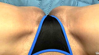 Recording Stepsister Trying On Panties With Big Pussy Lips POV