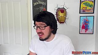 Yorkshire Geek Tricked Into Blowjob By Tattooed Brit