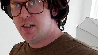 Yorkshire Geek Tricked Into Blowjob By Tattooed Brit