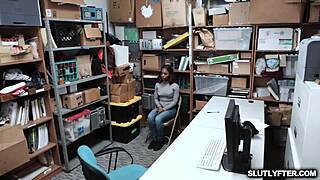 Sarah Banks, are you deep throating the horny LP officer's cock?