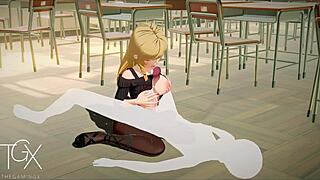 Anime Hentai Gaming Marin Fucks Hard In Various Positions With Blowjob