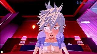 mitsuki and izuku in intense hentai sex