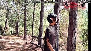 Gothic Elf Plays With Toys In The Forest