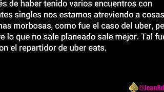 Uber Eats guy fucks big titted latina milf