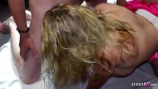 Massive gangbang party with German milf Melanie Moon in Berlin