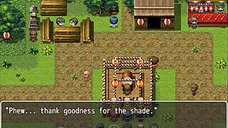 Squirting teen gets gangbanged at the festival in this game