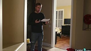 Hey, why is busty housewife Jessa Rhodes in sexy lingerie waiting for her husband? Wanna find out?