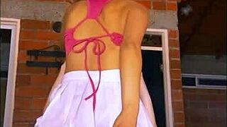 Shy Petite 18+ Latina Student Cheats with College Boyfriend for Tight Orgasms