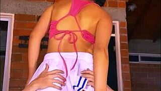 Shy Petite 18+ Latina Student Cheats with College Boyfriend for Tight Orgasms